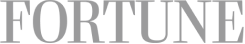 FORTUNE wordmark logo displayed in light gray uppercase serif letters on a transparent background.