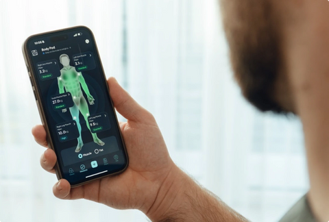 Hume Pod app showing your body results
