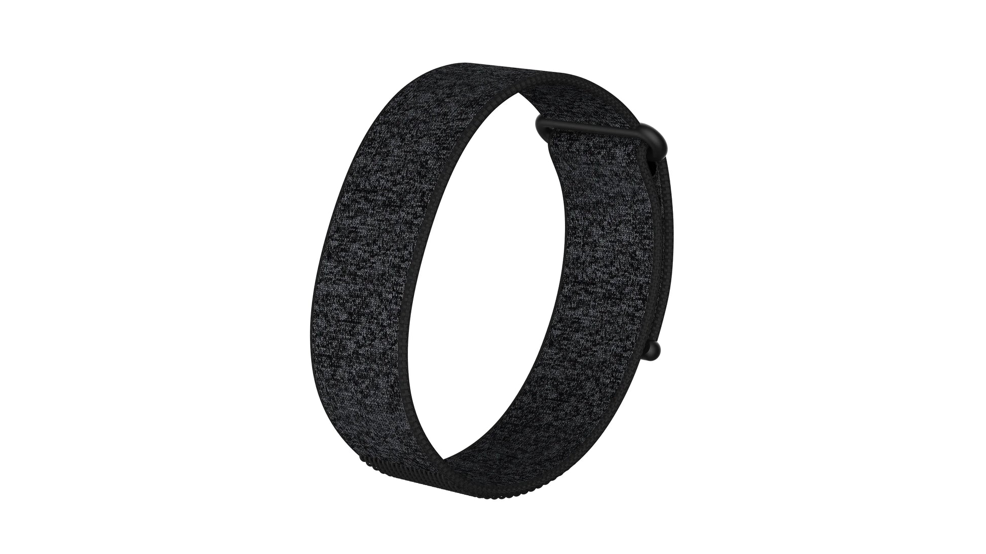 HumeWeave charcoal woven band for Hume Band 2.0 — angled back view of the breathable woven strap
