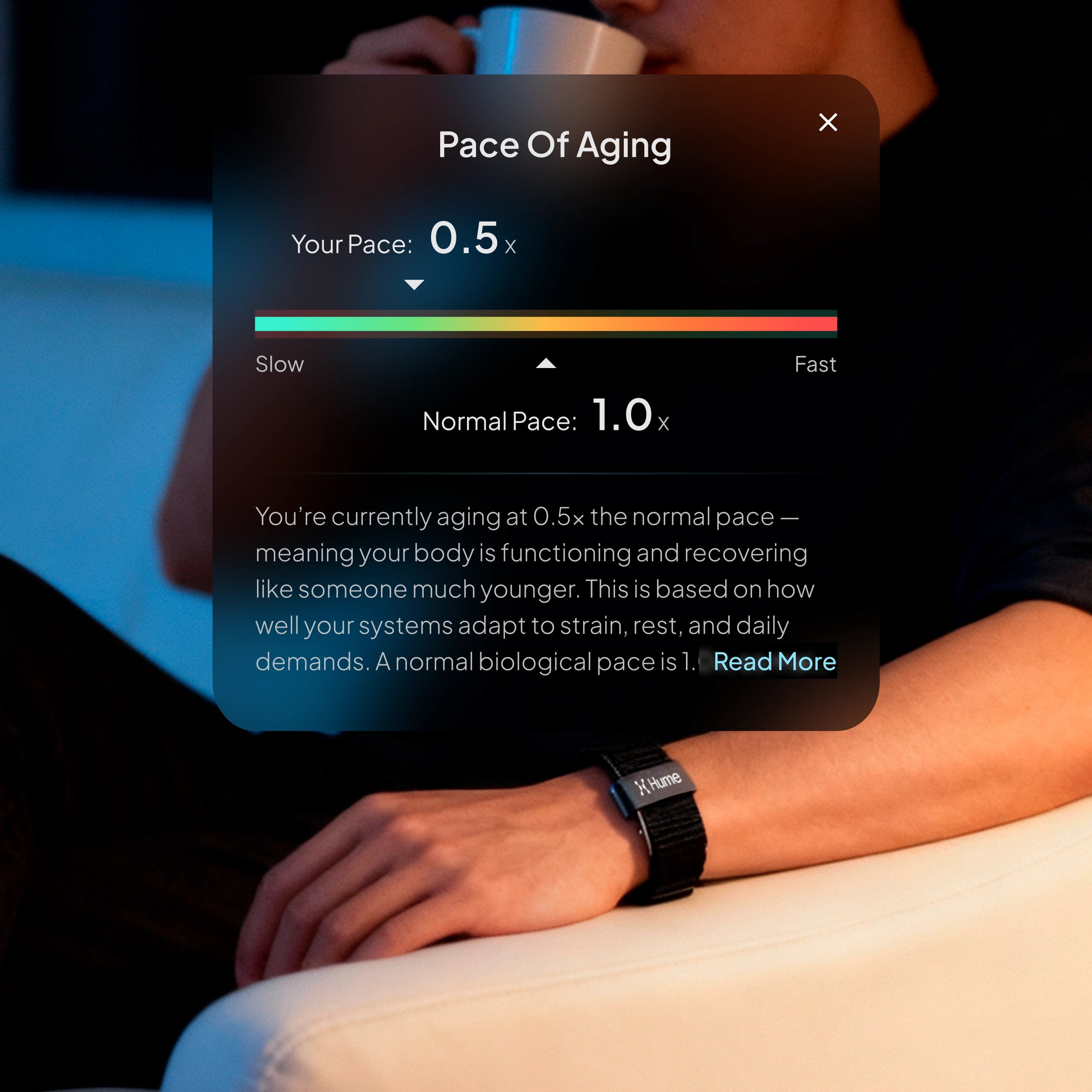 Biological age and Hume app health insight